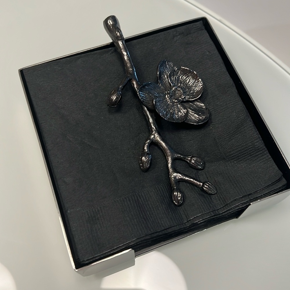 Michael Adam Orchid Cocktail Napkin Holder